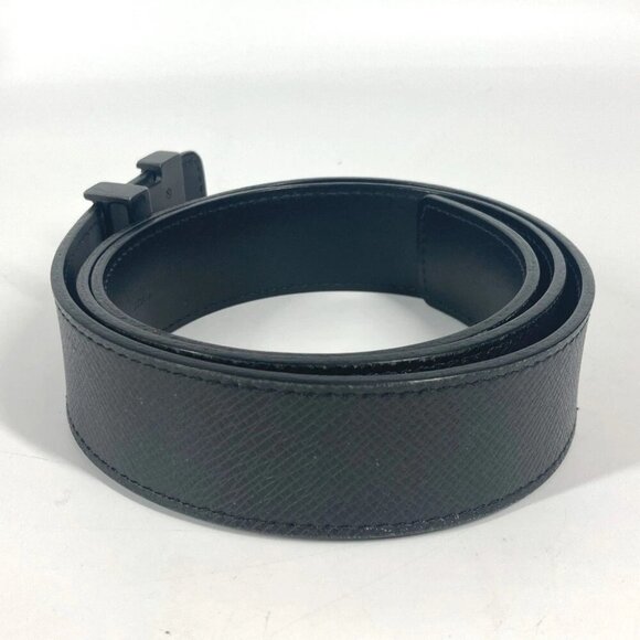 LOUIS VUITTON M6897V Taiga CeintureLV Initial 35MM belt Leather Black - Picture 6 of 15